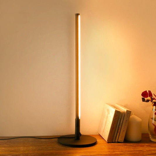 Lampada da comodino a LED nera