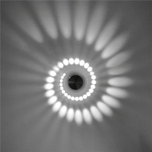 Lampada da comodino a parete a spirale Luce bianca