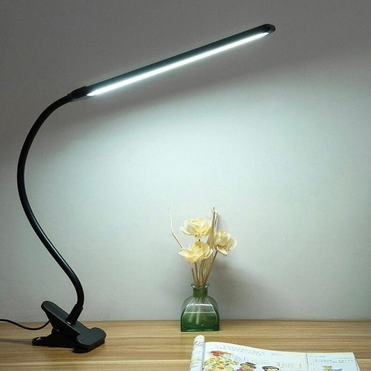 Lampada da comodino con morsetto nero Titolo predefinito