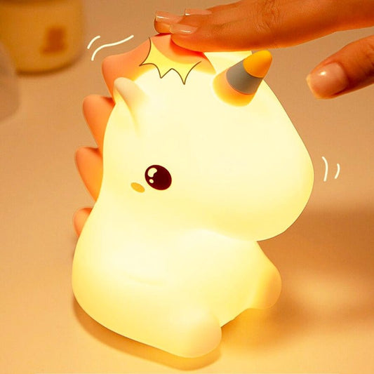 Lampada da comodino con unicorno Titolo predefinito