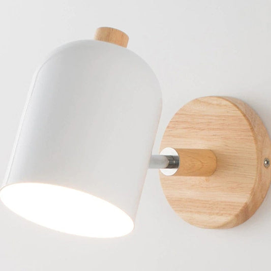 Lampada da comodino da parete in stile nordico Bianco