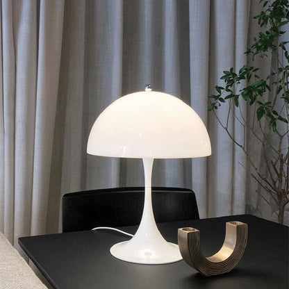 Lampada da comodino moderna a forma di fungo Bianco
