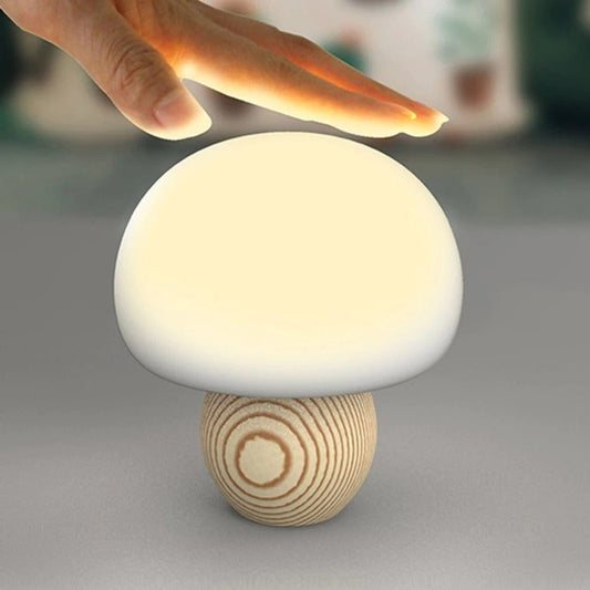 Lampada da comodino per bambini a forma di fungo magnetico Titolo predefinito