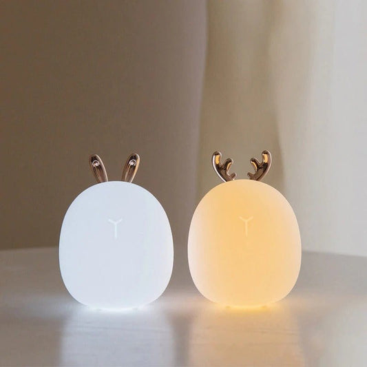 Lampada da comodino per bambini in silicone senza fili