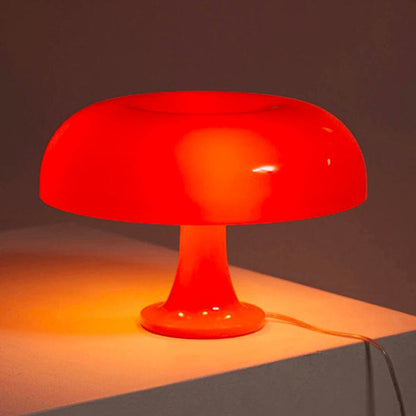 Lampada da comodino vintage a forma di fungo Arancia
